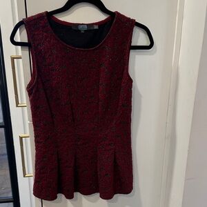 Eva Franco Elegant Red Sleeveless Top